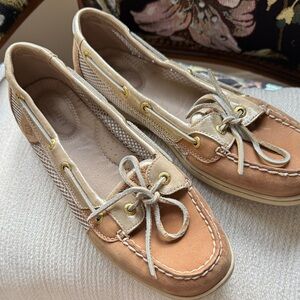 Women's Sperry Saddle / Gold Boat Shoes 9.5